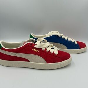 PUMA Suede VTG Origins Red/Royal –‎ Size 10.5M – Deadstock
